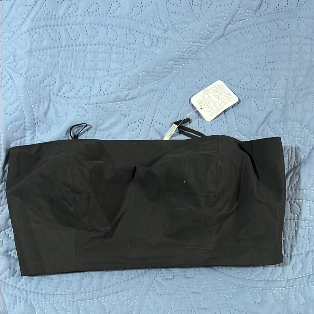Free people Black Strapless Top